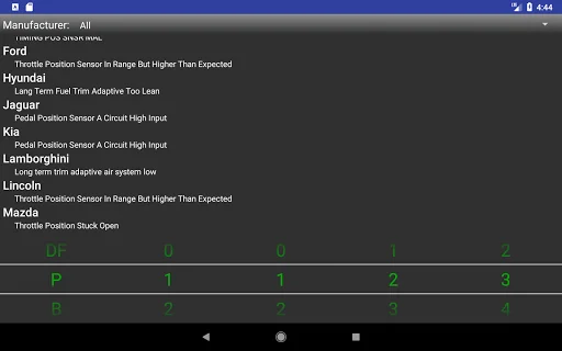 OBDII Trouble Codes screenshot 3