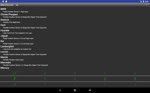 OBDII Trouble Codes screenshot 4
