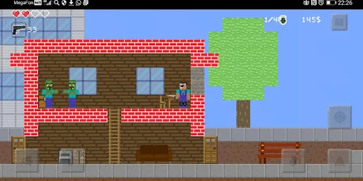 Noob vs zombie: Shooting Game screenshot 2