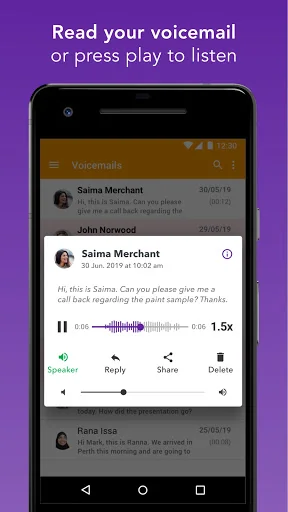 Spark Voicemail screenshot 3