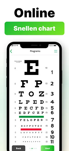 Eye exercises and Vision test screenshot 3