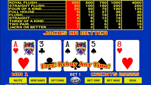 Video Poker screenshot 1