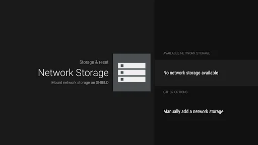 Network Storage for SHIELD TV