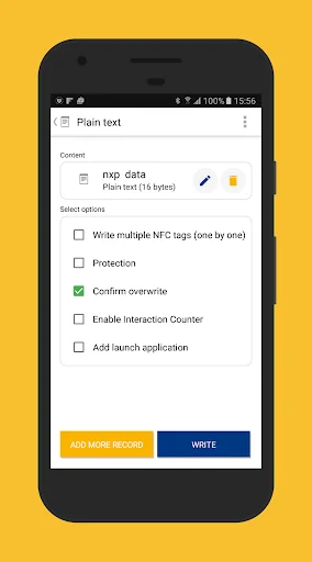 NFC TagWriter by NXP screenshot 3