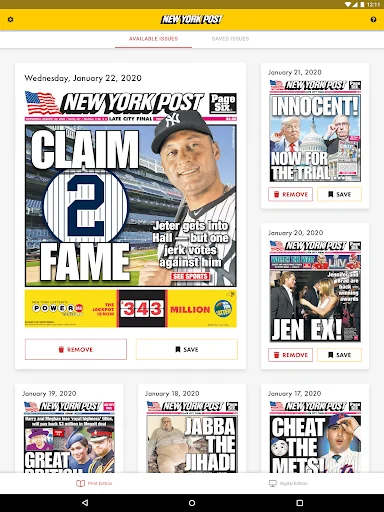 New York Post for Tablet screenshot 1