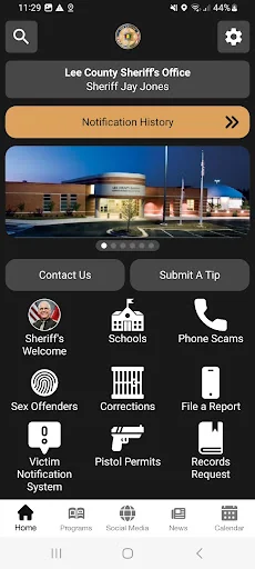 Lee County Sheriff's Office screenshot 1
