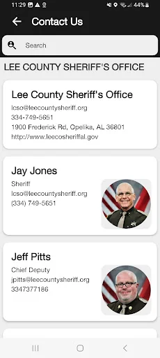 Lee County Sheriff's Office screenshot 2