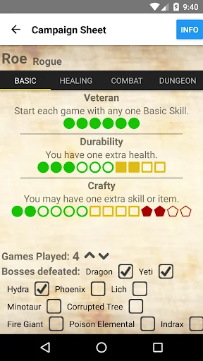Campaign Sheet for ODD