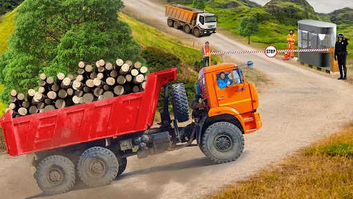Uphill Logging Truck Simulator
