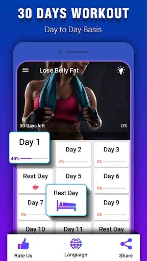 Belly Fat Burning Workout screenshot 1