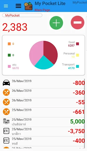 MyPocket :Easy money Tracker
