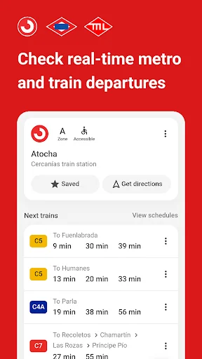 Madrid Transit Planner & Times screenshot 4