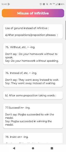 Common Mistakes in English screenshot 3