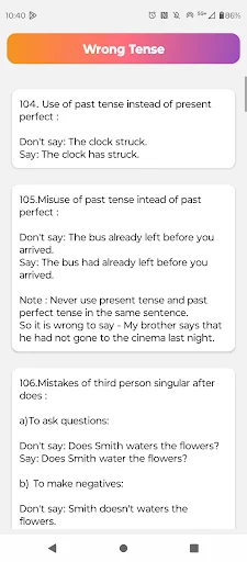 Common Mistakes in English screenshot 4