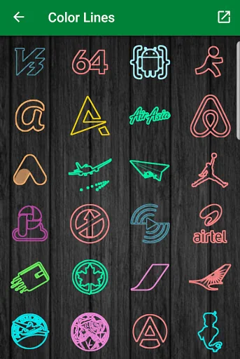 Color lines - Icon Pack screenshot 4