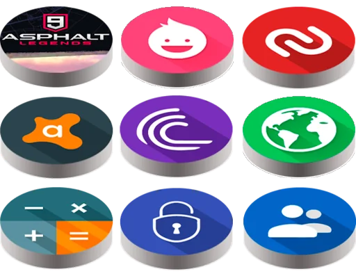 Pixel Pie 3D - Icon Pack screenshot 1