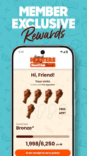 Hooters - Ordering and Rewards