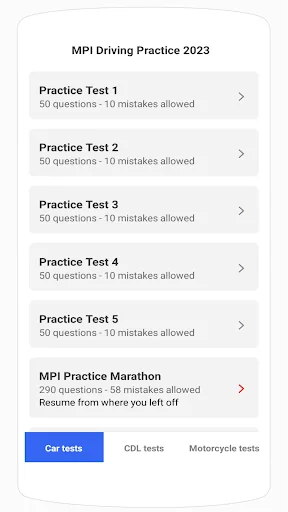 MPI Driving Quiz