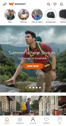 Wildcraft Online Shopping App screenshot 1