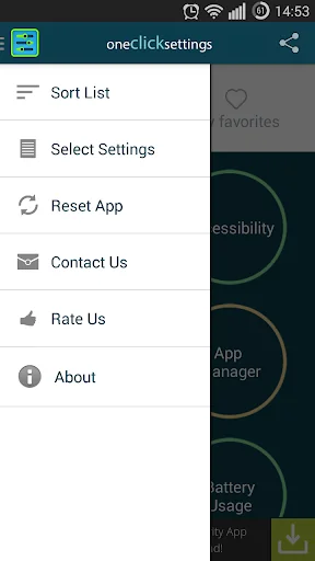 One Click Settings All In One screenshot 1