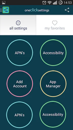 One Click Settings All In One screenshot 2