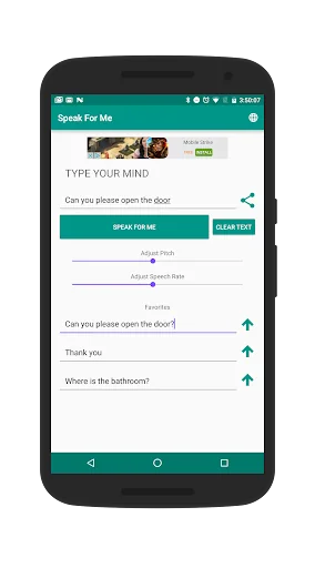Speak For Me - Text to Speech screenshot 2