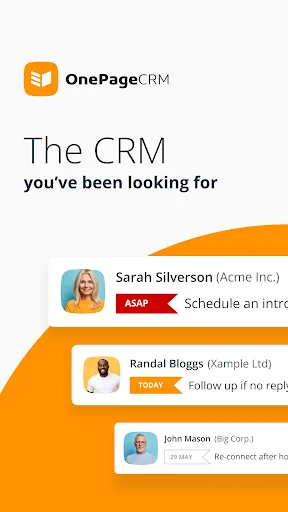 OnePageCRM - Simple CRM System