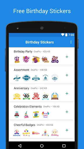 Birthday Stickers - WASticker