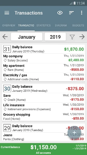 My Budget Book screenshot 1