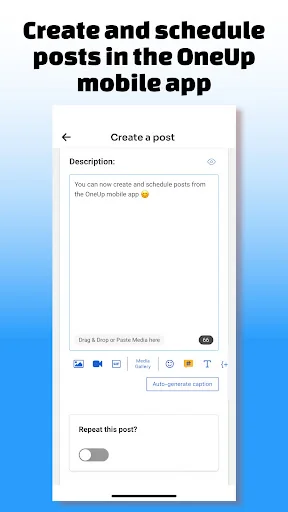 OneUp: Social Media Scheduler