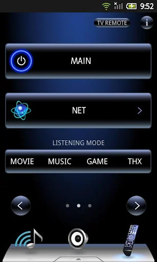Onkyo Remote for Android 2.3 screenshot 1