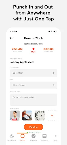 OnTheClock Employee Time Clock screenshot 2