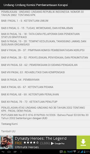 Undang2 Pemberantasan Korupsi