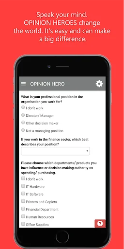OPINION HERO - Market research screenshot 3