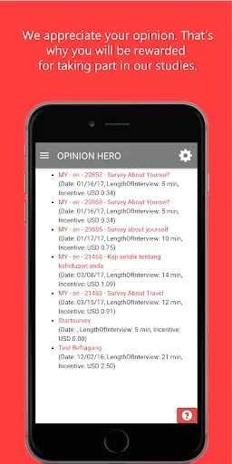OPINION HERO - Market research screenshot 4