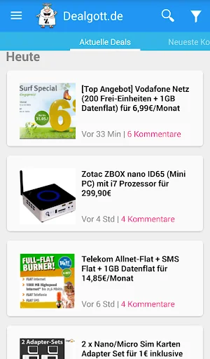 Dealgott - Schnäppchen App