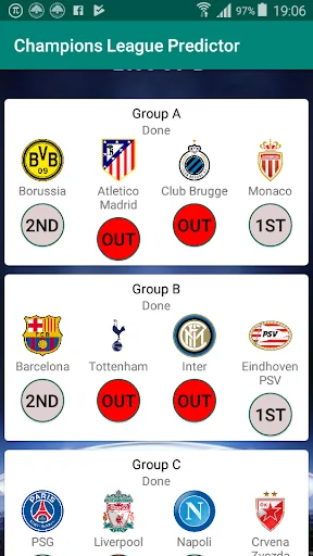 Champions Football Predictor