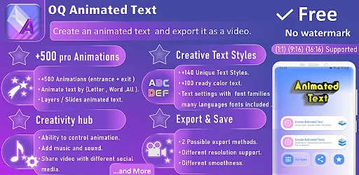 OQ Animated Text Creator maker
