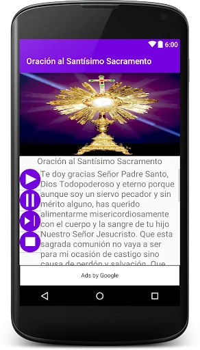 Oración a Santísimo Sacramento