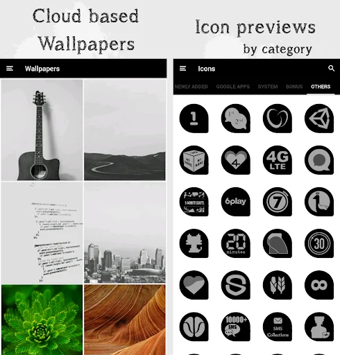 Oscuro Dark Icon Pack screenshot 4