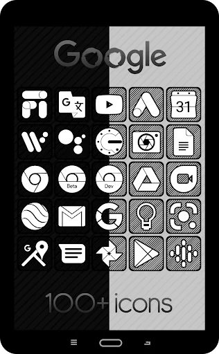 Raya Black Line Icon Pack screenshot 2