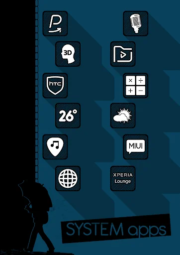 Raya Black Line Icon Pack screenshot 3