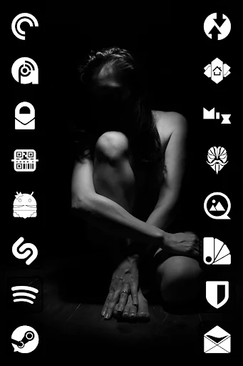 Raya Black Line Icon Pack screenshot 4