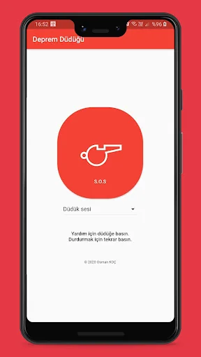 Earthquake Whistle (SOS)