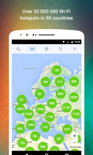 WiFi: passwords, hotspots screenshot 2
