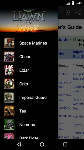 W40K Warhammer Guide screenshot 3