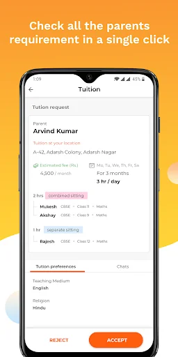 OTOO TUTOR- Find Students Near screenshot 3