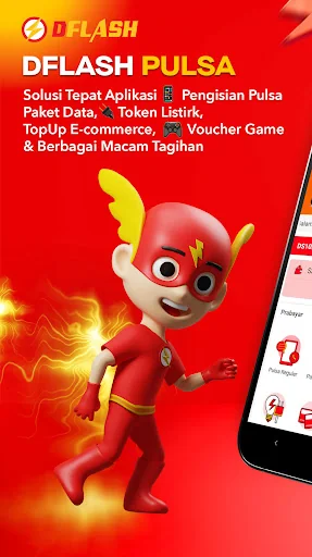 DFLASH Pulsa, Kuota dan Game
