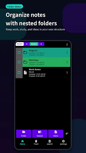 Folder Notes - Nested Notepad