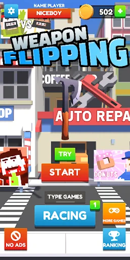 Weapon Flipping 3D Online
